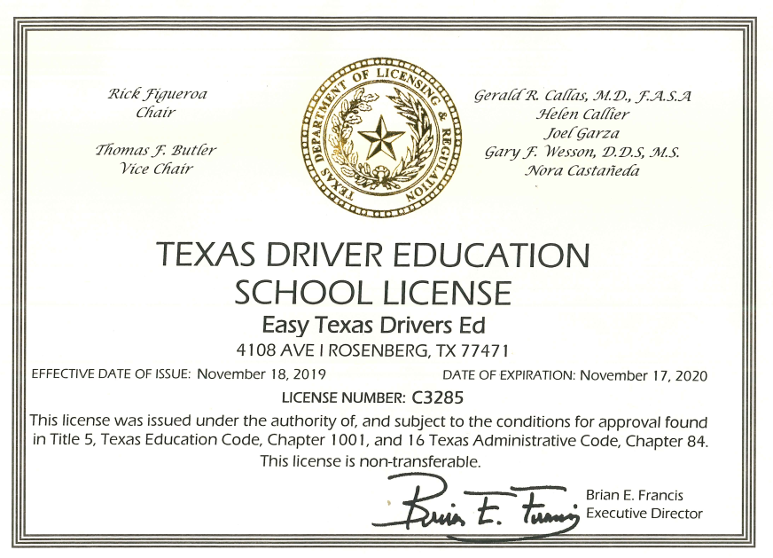 texas driver license online course
