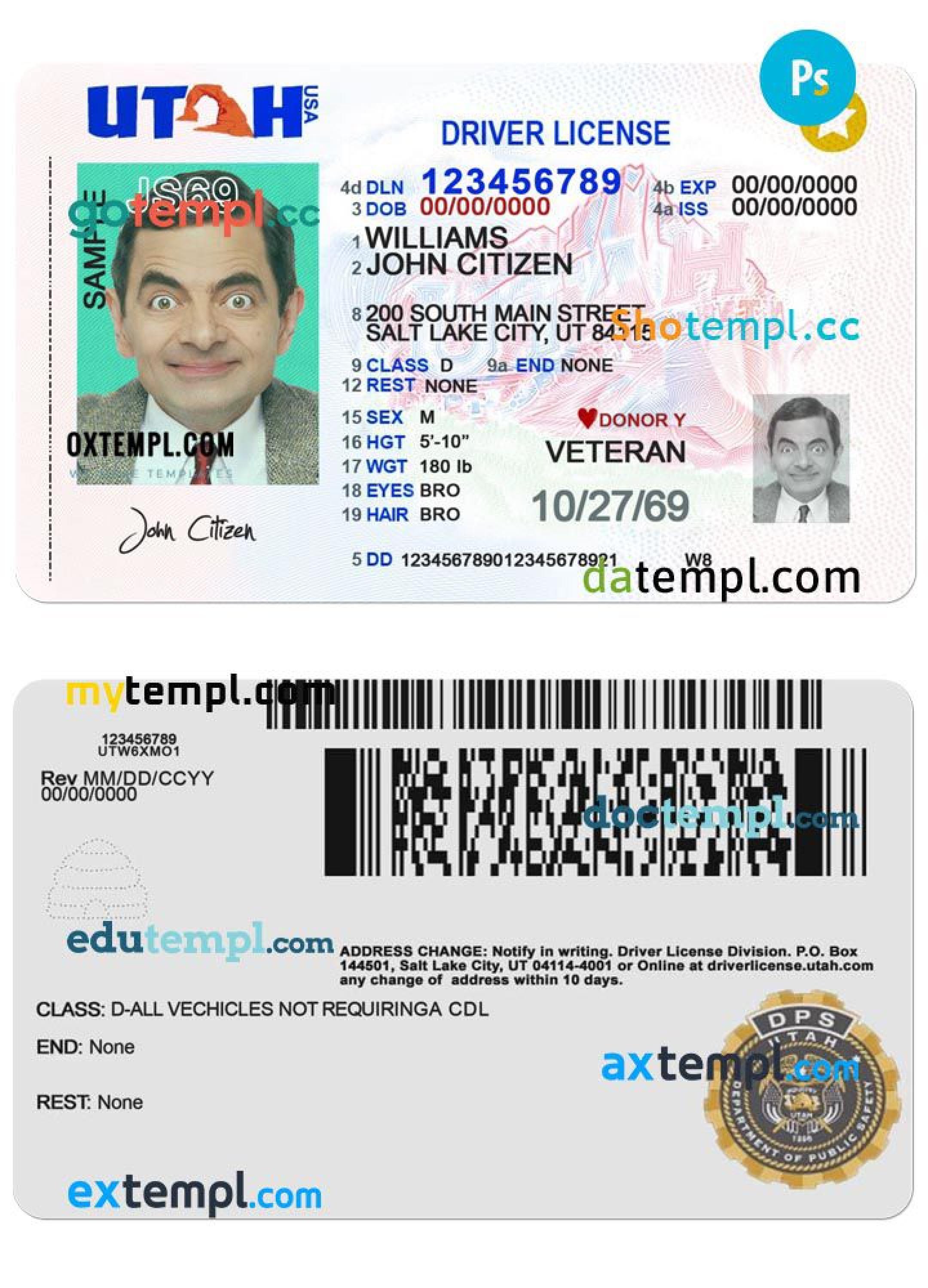 utah driver license address change