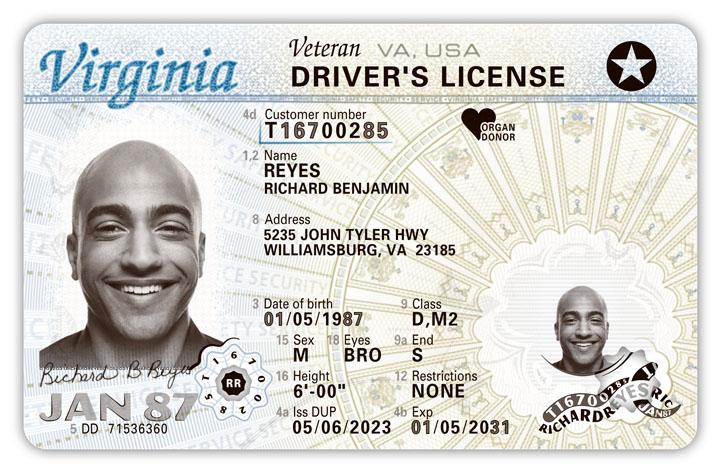 virginia driver's license number