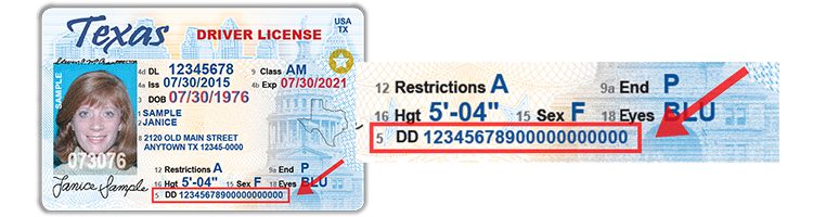 what does dd on driver's license mean