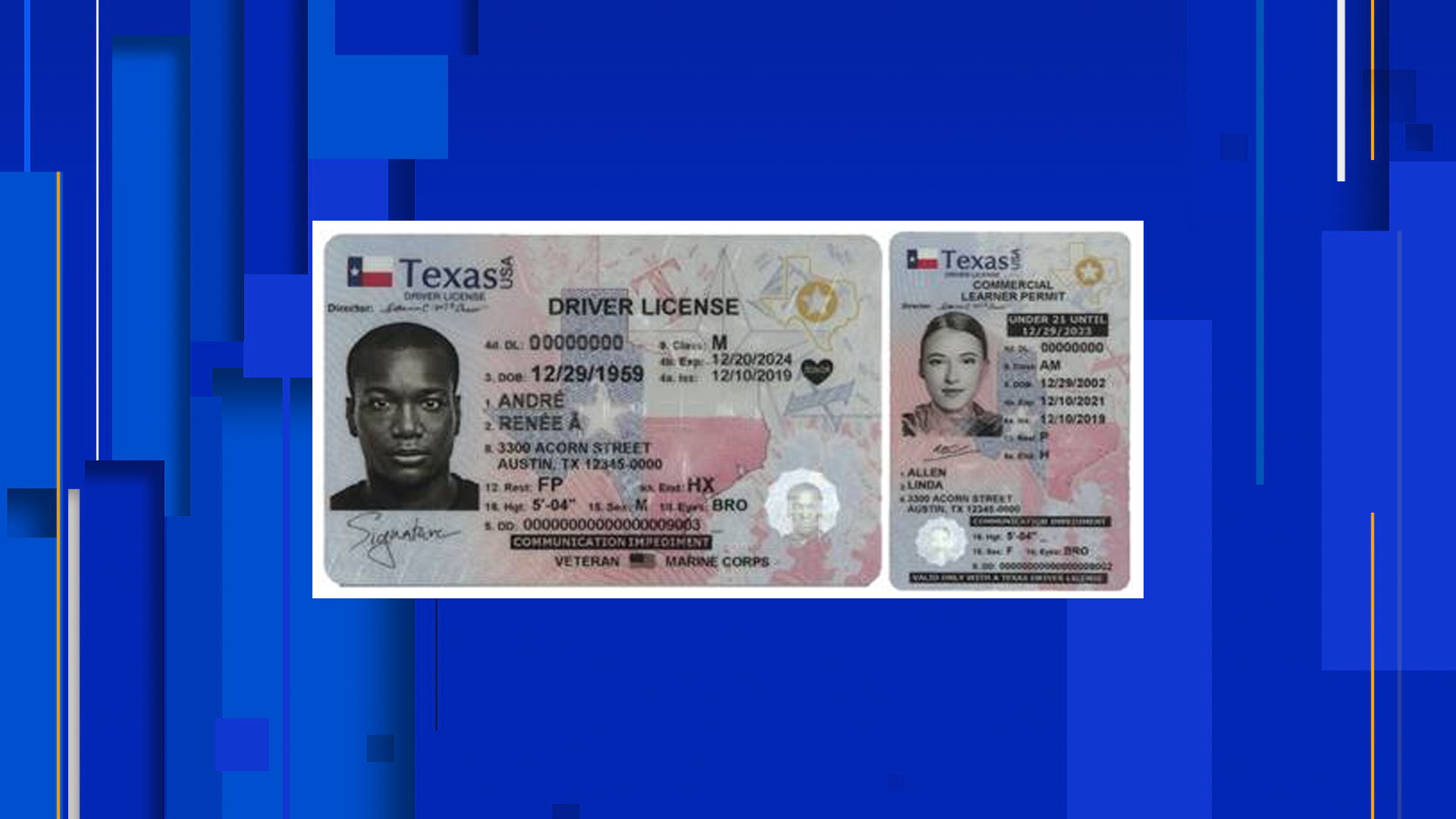 what does the star on texas driver's license mean