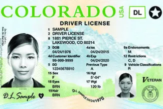 where is the driver license number on a colorado license