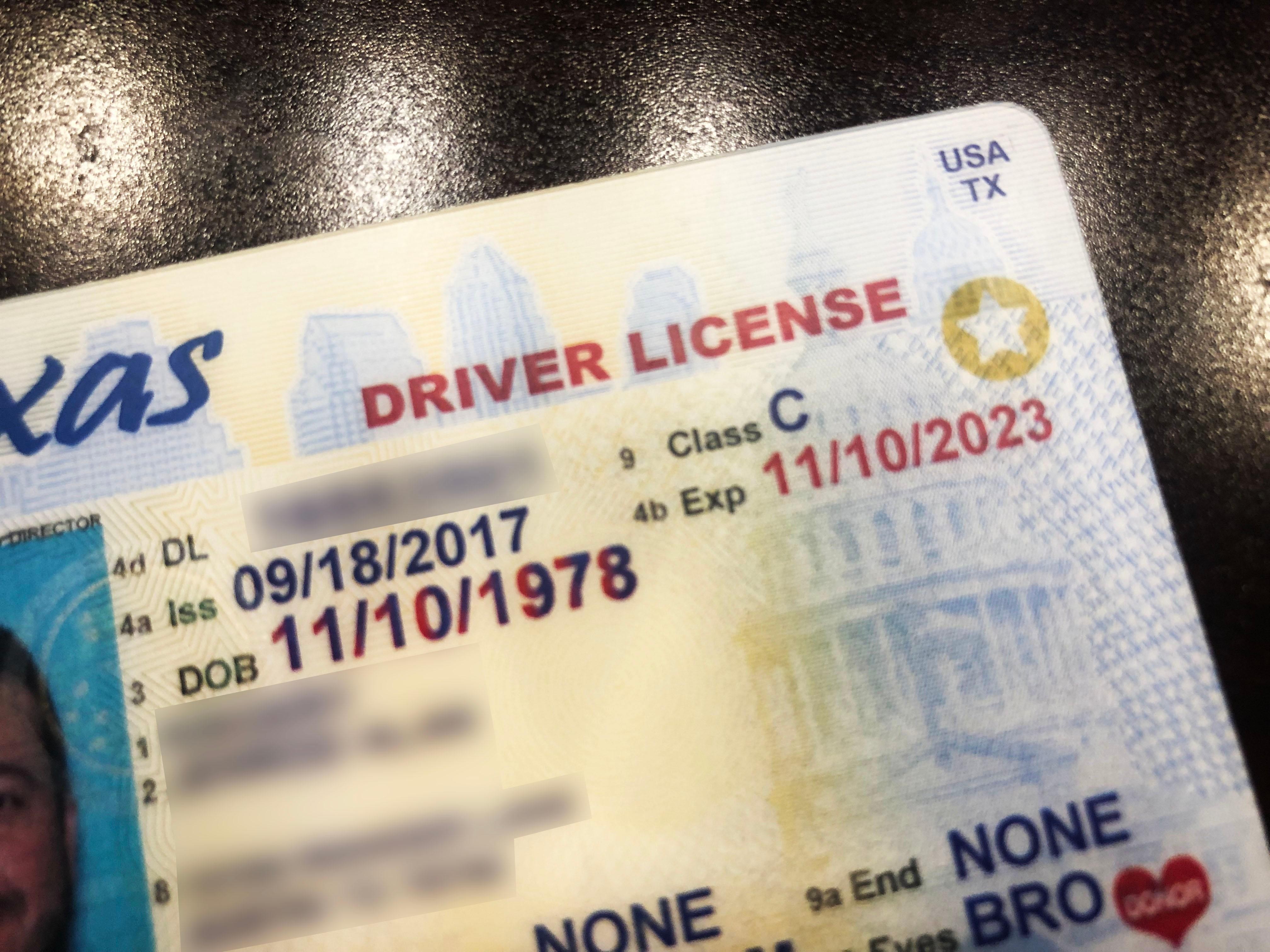 why is there a star on my driver's license